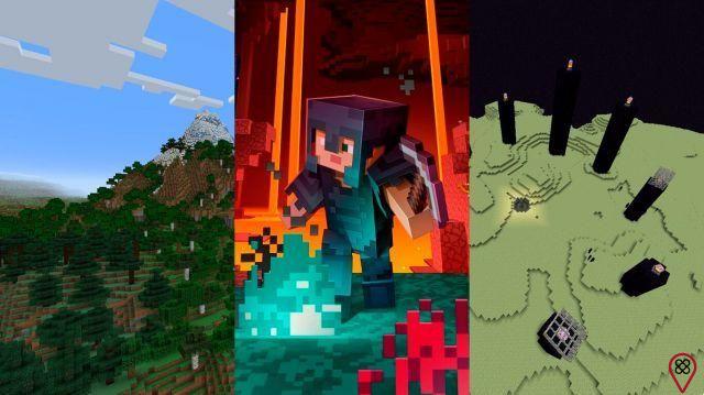 Die verschiedenen Welten von Minecraft: alles, was Sie wissen müssen